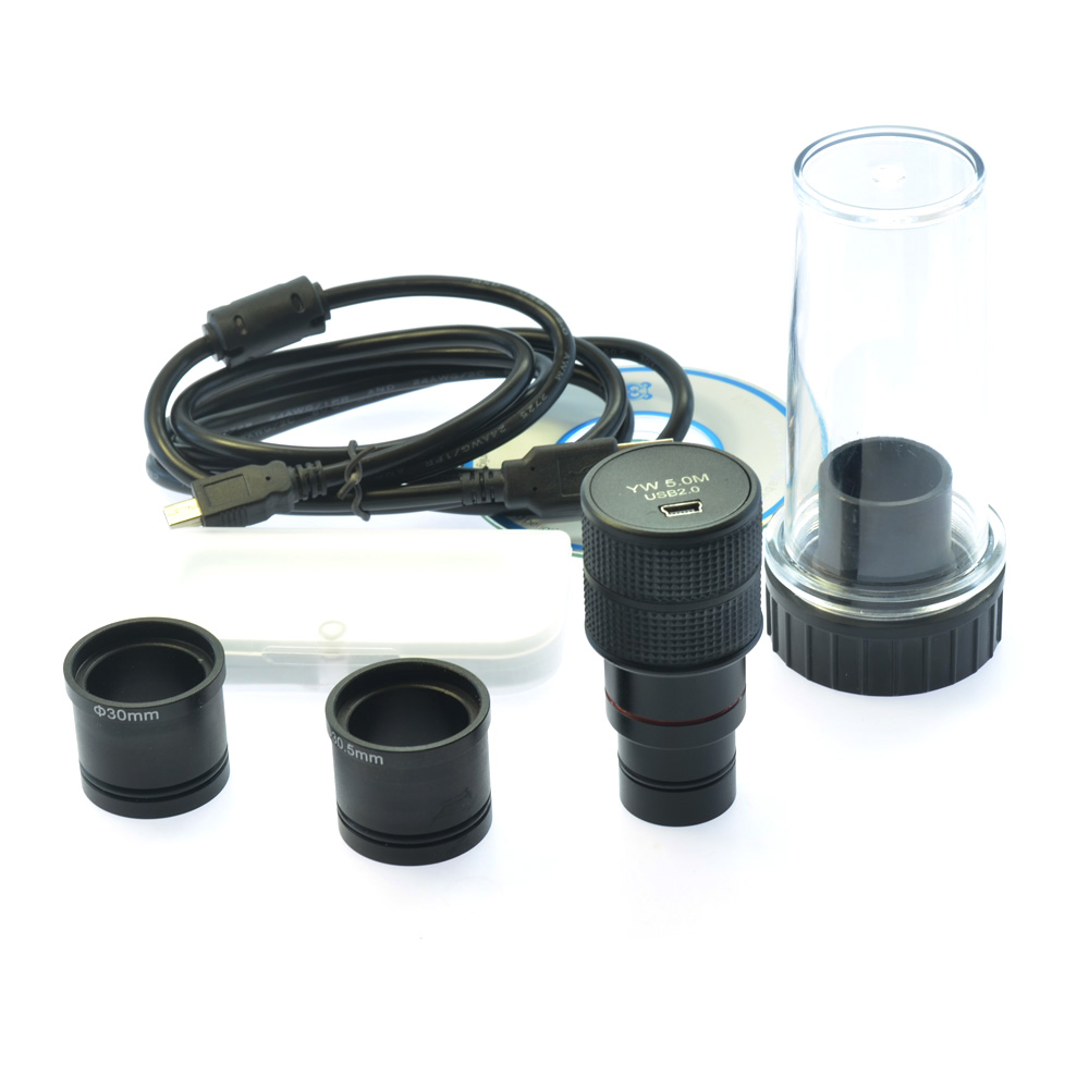 5MP USB Industry Microscope Eyepiece Camera 1/2.5" F DigitalMicroscopes Fit 23.2/ 30.0 /30.5 mm