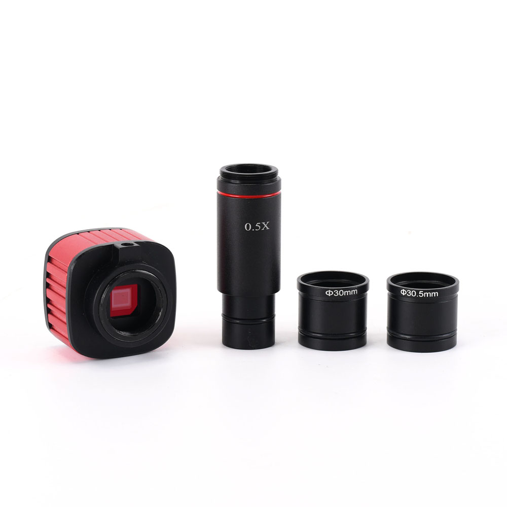 12MP HD USB C-mount Camera 1080p 30fps High Speed Free Driver 0.5X Eyepiece Reducing Lens 30mm/30.5m Adapter