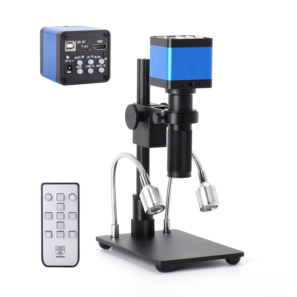 Full Set 16MP HDMI 1080P HD USB Digital Microscope Camera with 150X C-mount Lens