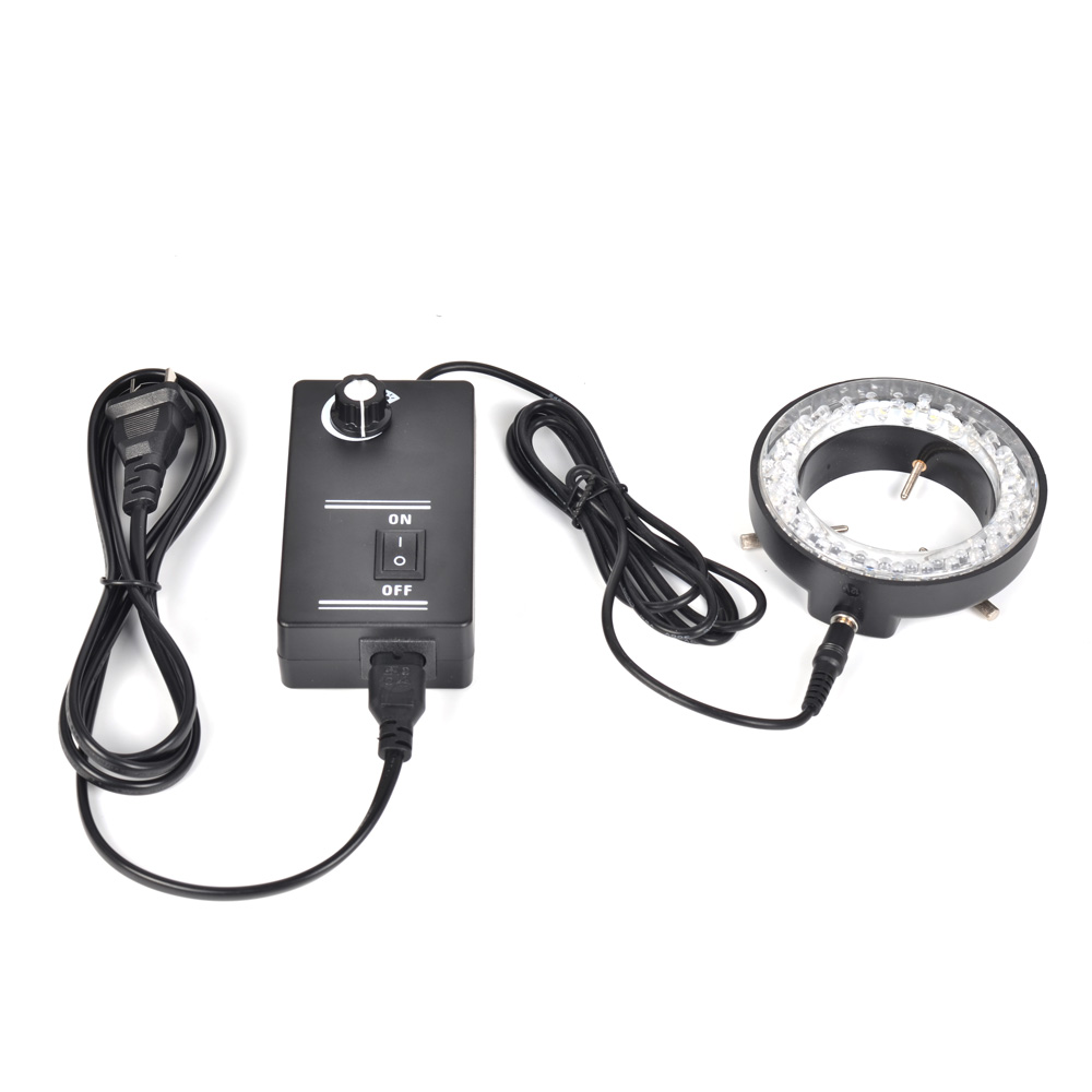 60 LED Ring Light illuminator Lamp For Industry Stereo Microscope Digital Camera Magnifier with Power Adapter