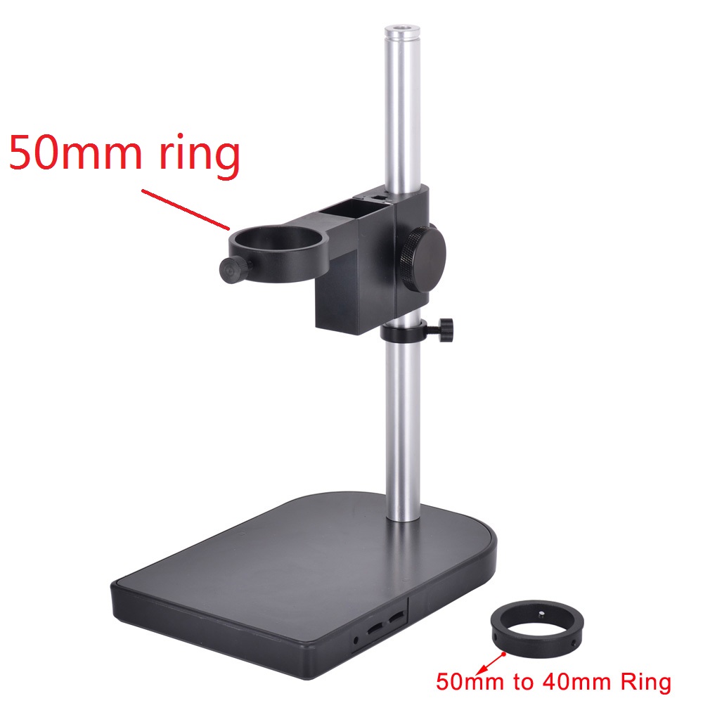 Microscope Camera Table Stand 50mm or 40mm Ring Holder Gear